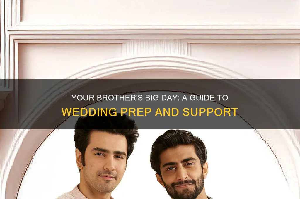 how to describe prepare for brothers wedding