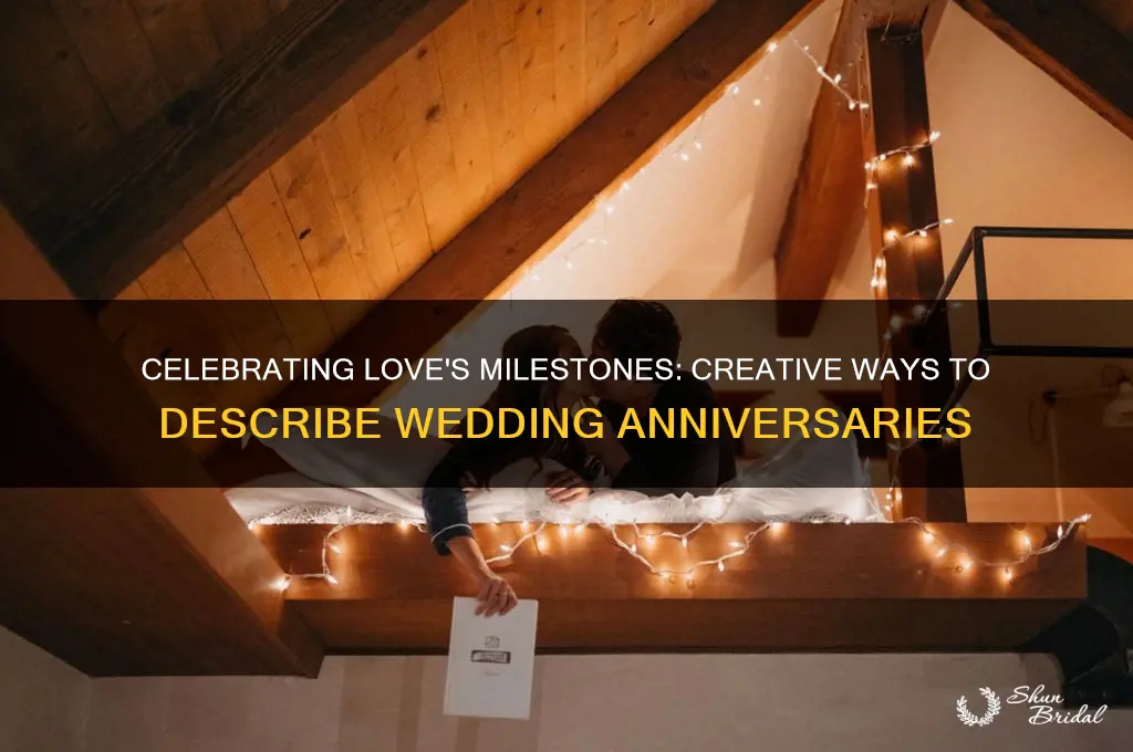 how to describe wedding anniversary