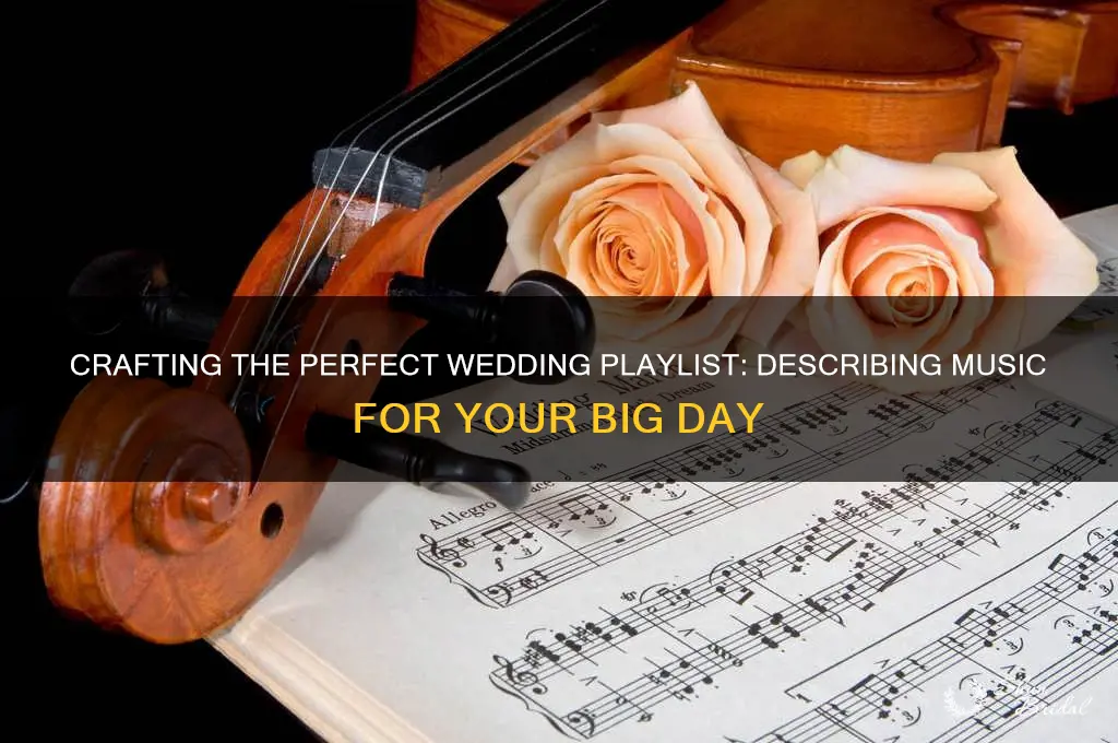 how to describe wedding music