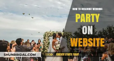 Crafting the Perfect Wedding Party Description for Your Website