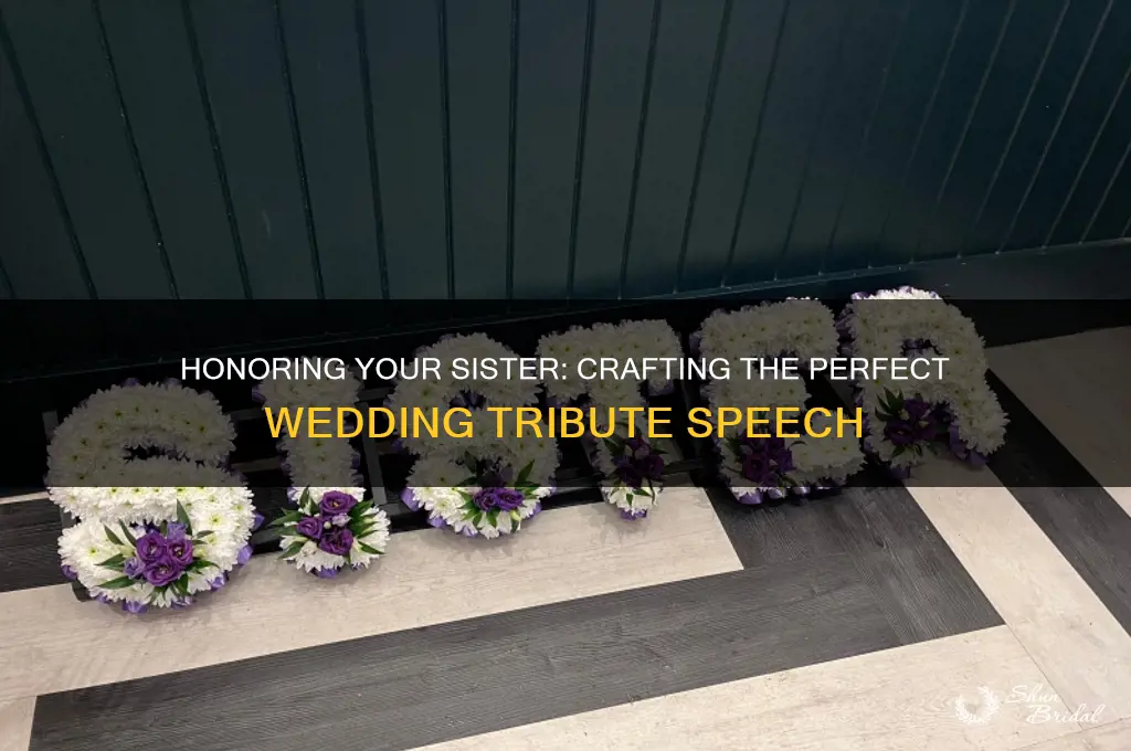 how to describer your sister for yoru wedding