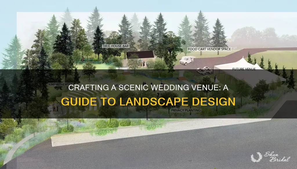 how to design a landscape plan for a wedding venue