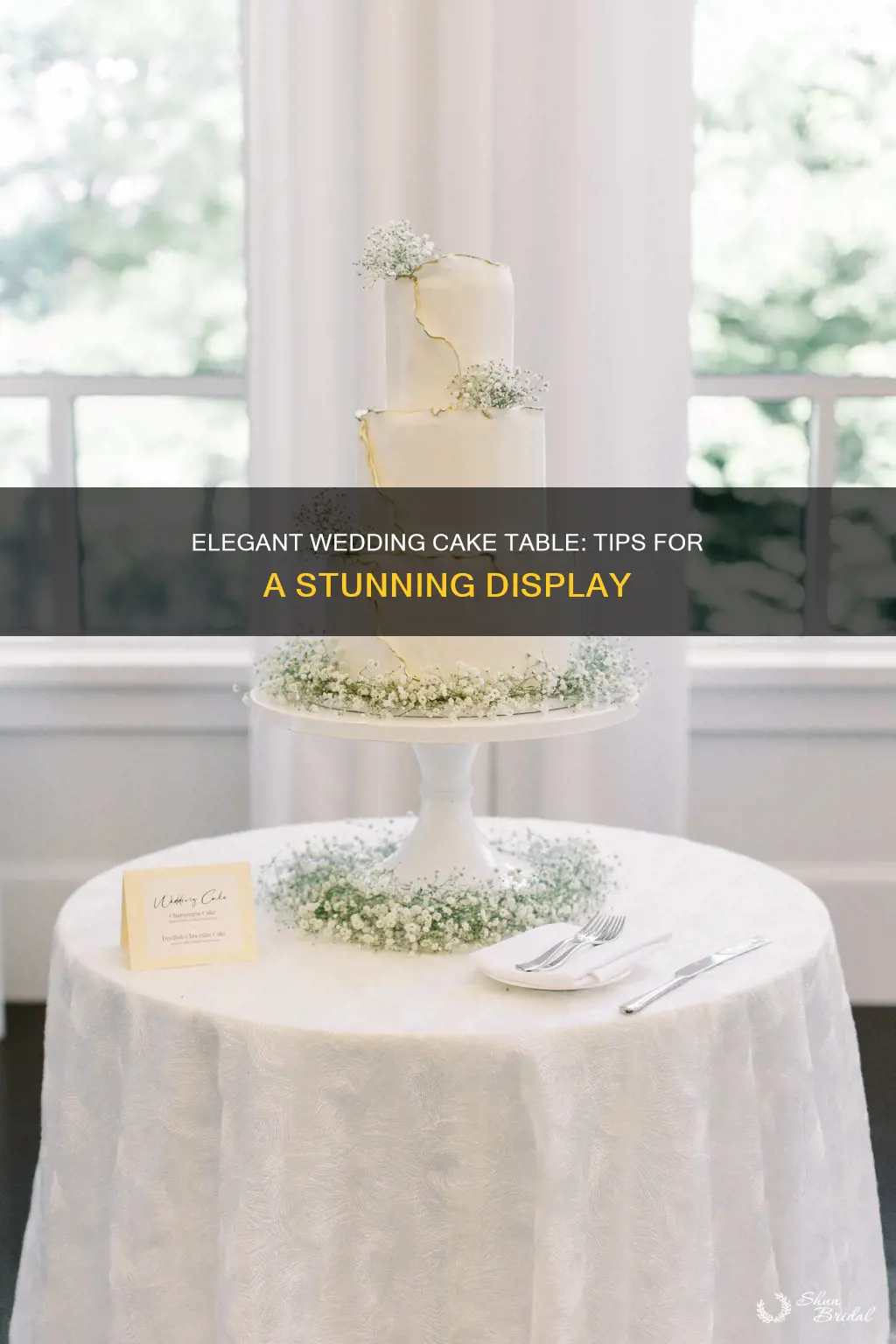 how to design a wedding cake table