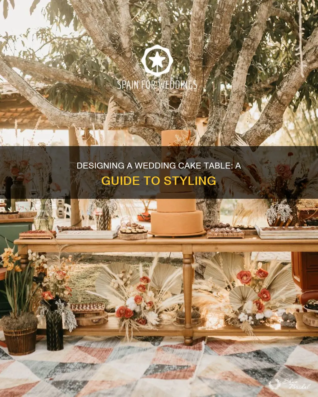 how to design a wedding cake table