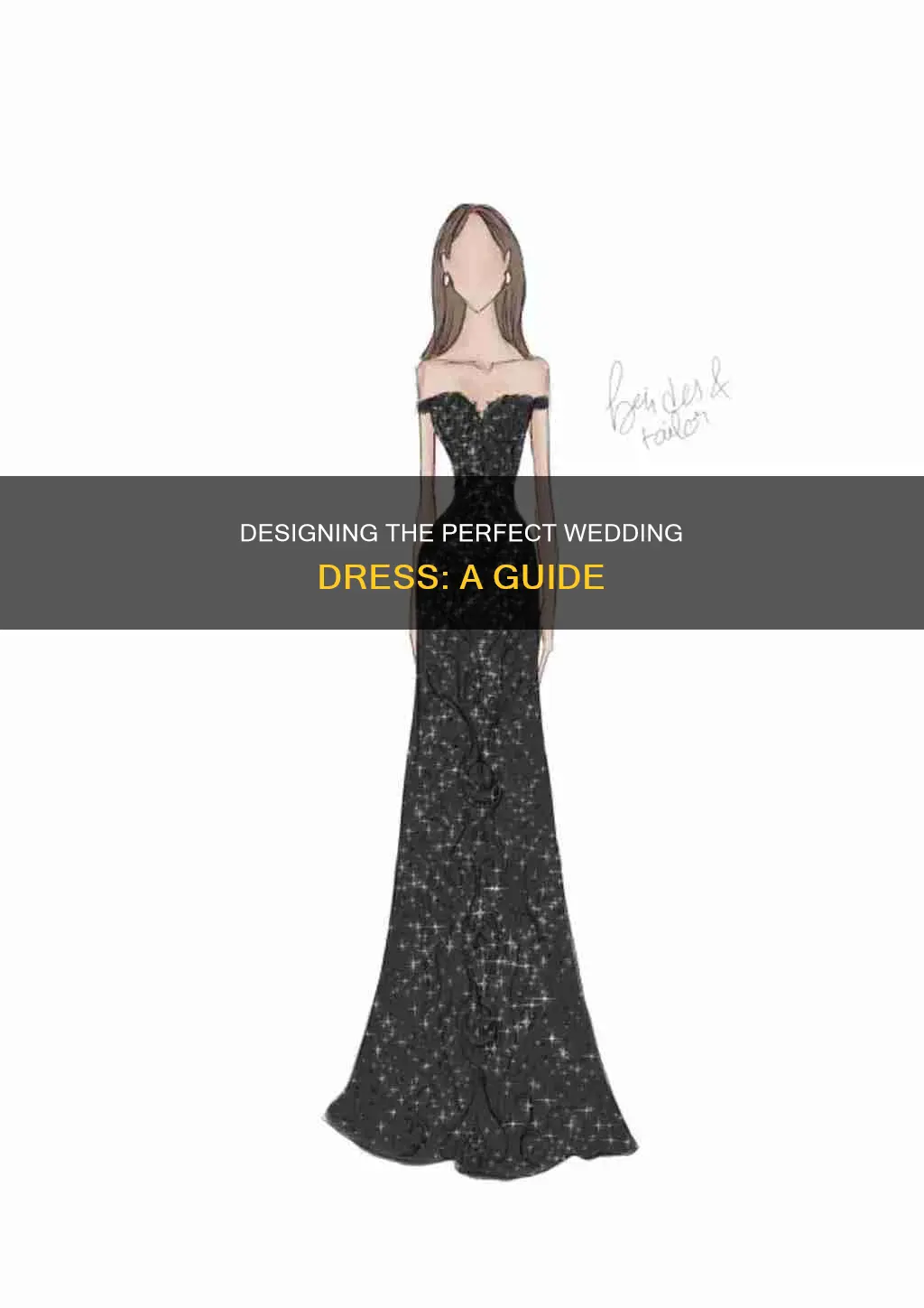 how to design a wedding dress