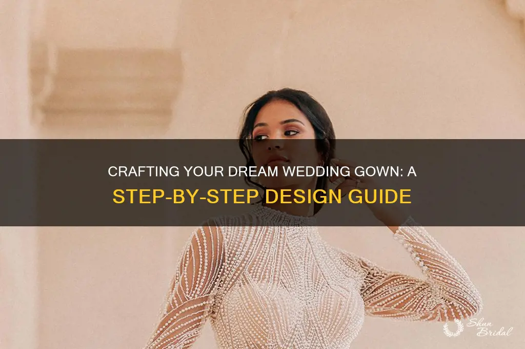how to design a wedding gown