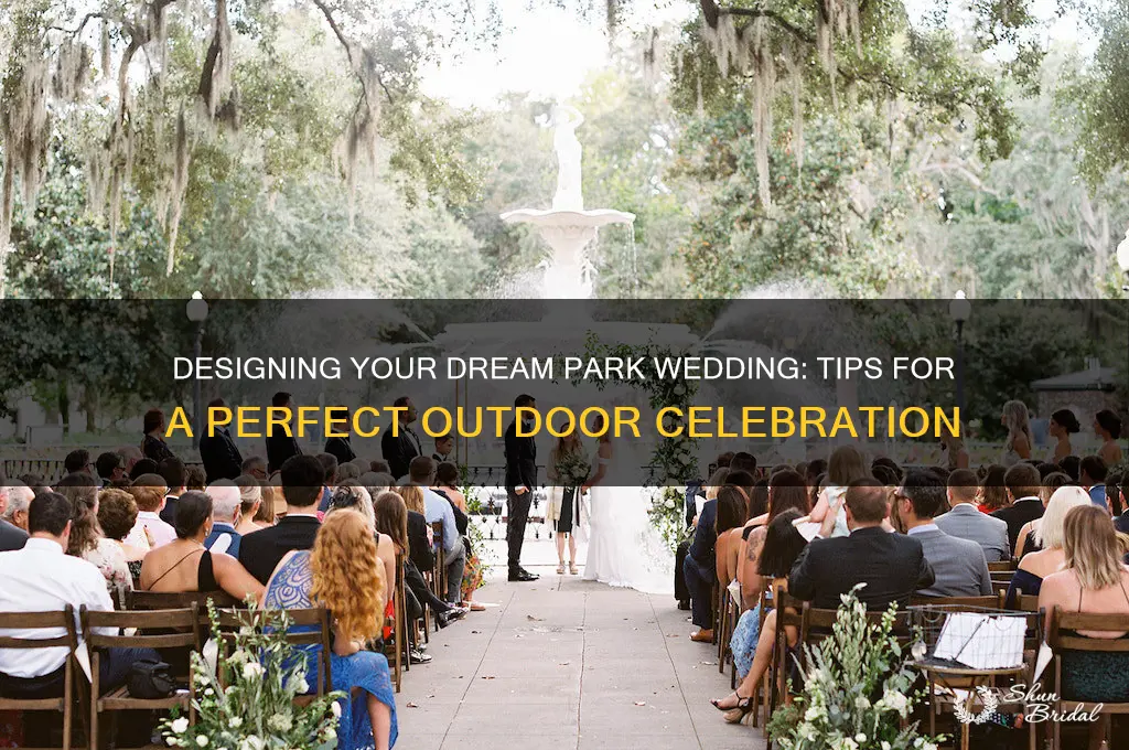 how to design a wedding in a park