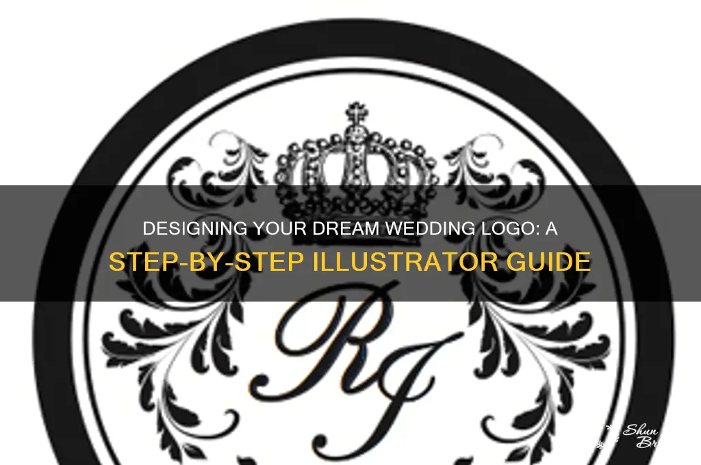 how to design a wedding logo on illustrator