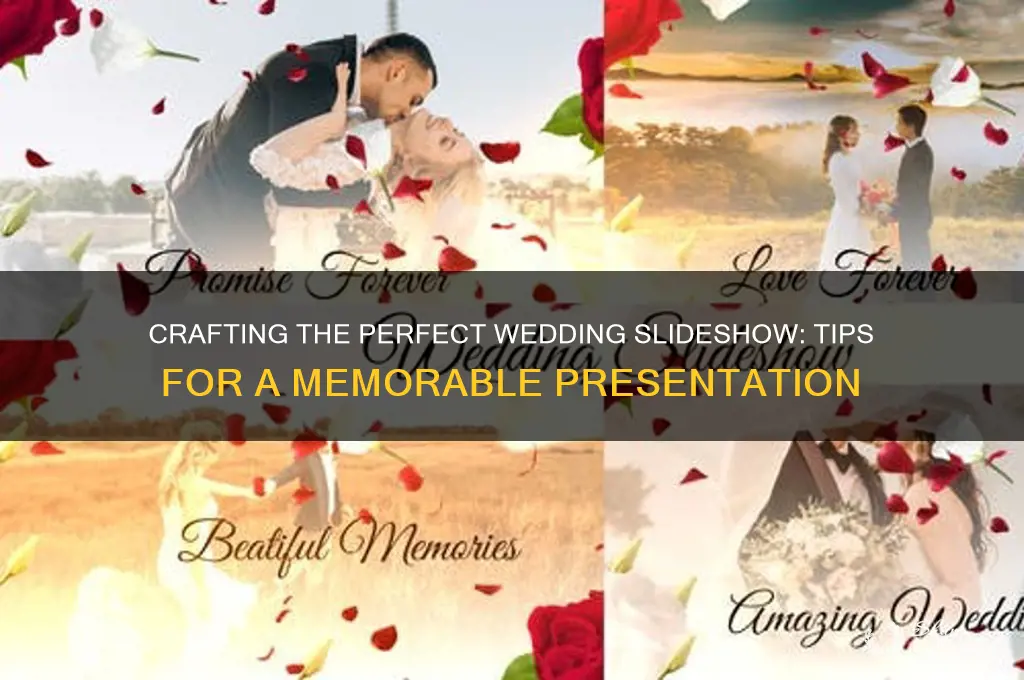 how to design a wedding slideshow