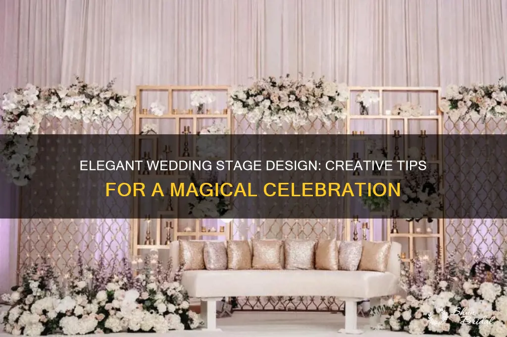 how to design a wedding stage
