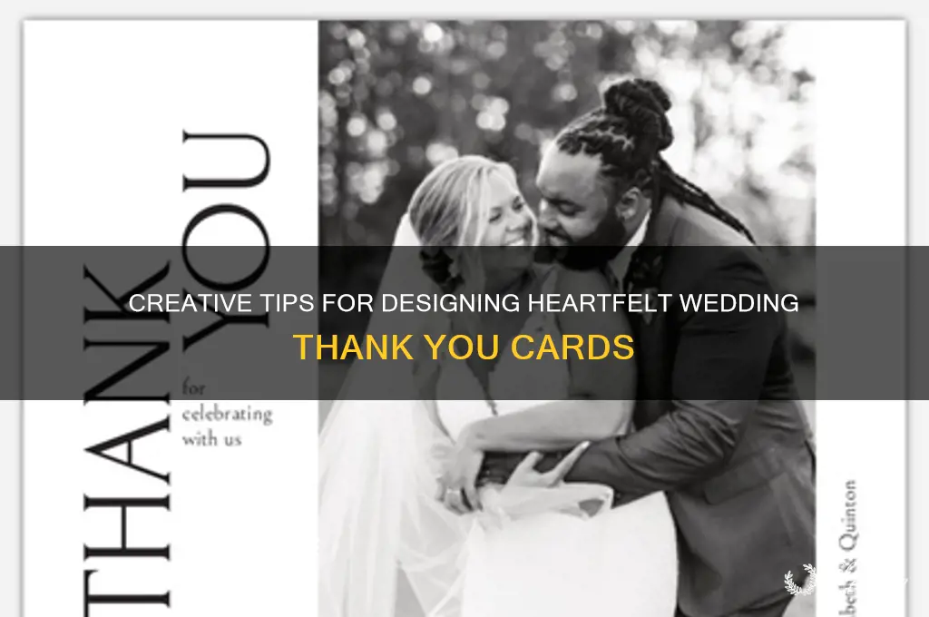 how to design a wedding thank you card