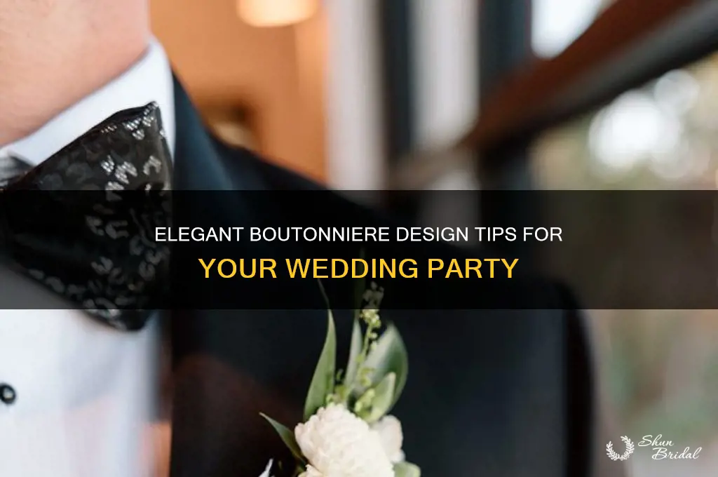 how to design boutonnieres for a wedding party