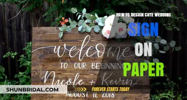 Crafting Adorable Wedding Signs: Easy Paper Design Tips & Tricks
