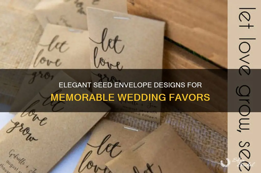 how to design seed envelope for wedding