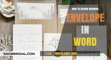 Elegant DIY Wedding Envelope Design Tips Using Microsoft Word