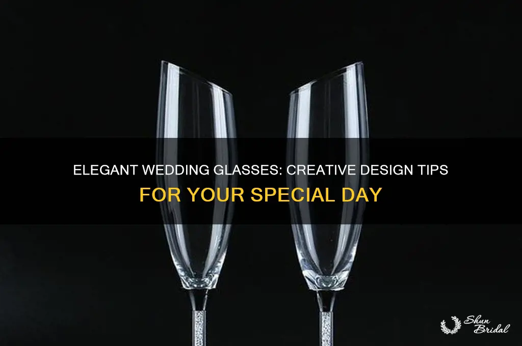 how to design wedding glasses