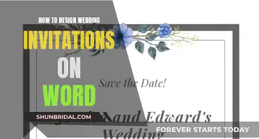 Designing Wedding Invitations: A Microsoft Word Guide