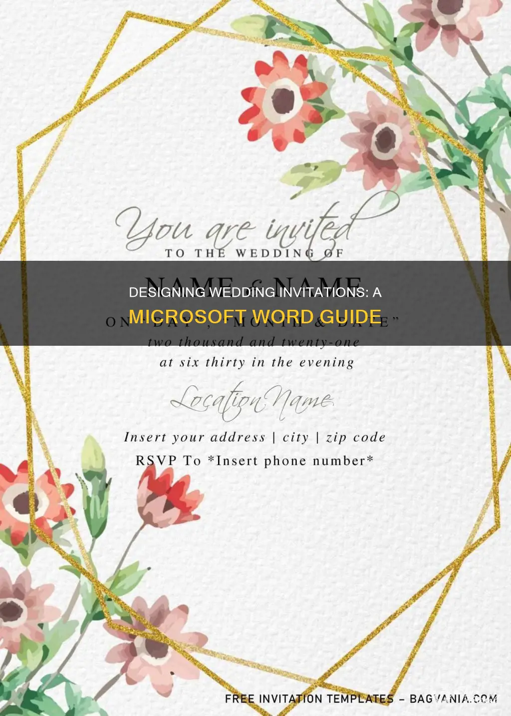 how to design wedding invitations on word