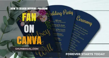 Designing Elegant Wedding Program Fans on Canva: A Step-by-Step Guide