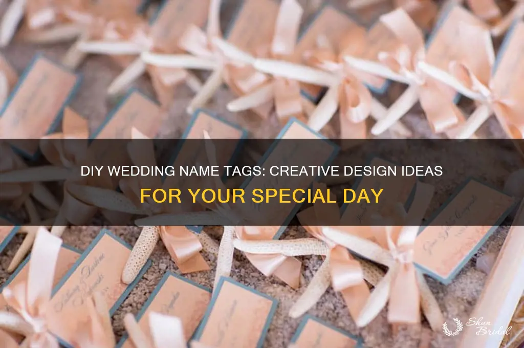 how to design your own name tags for wedding