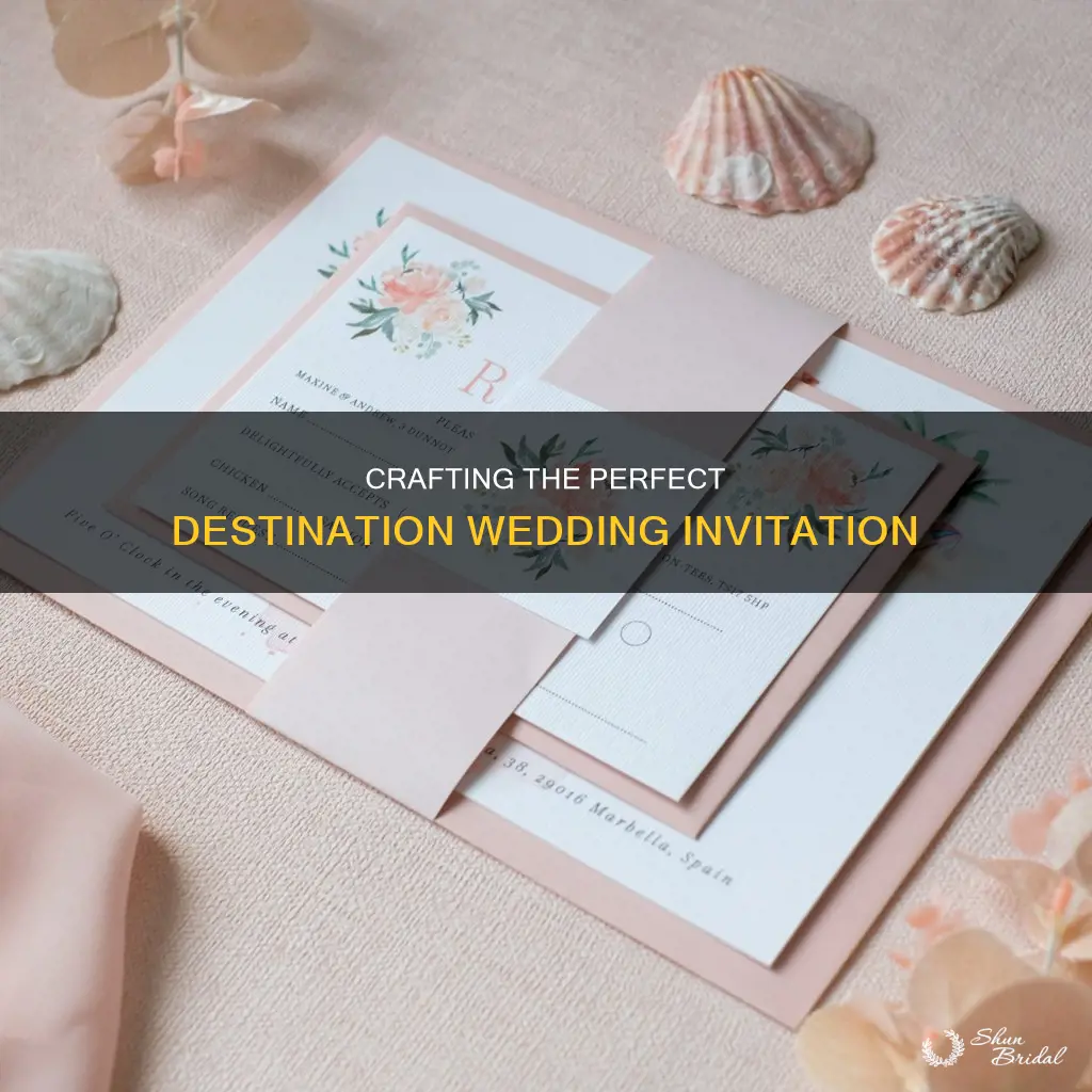 how to destination wedding invitations