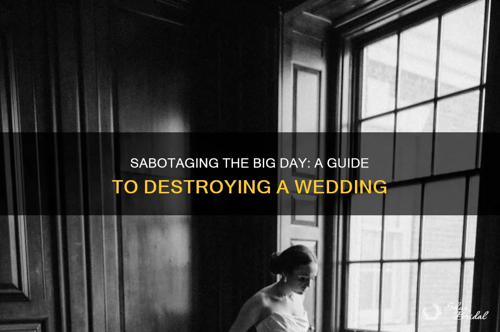 how to destroy a wedding