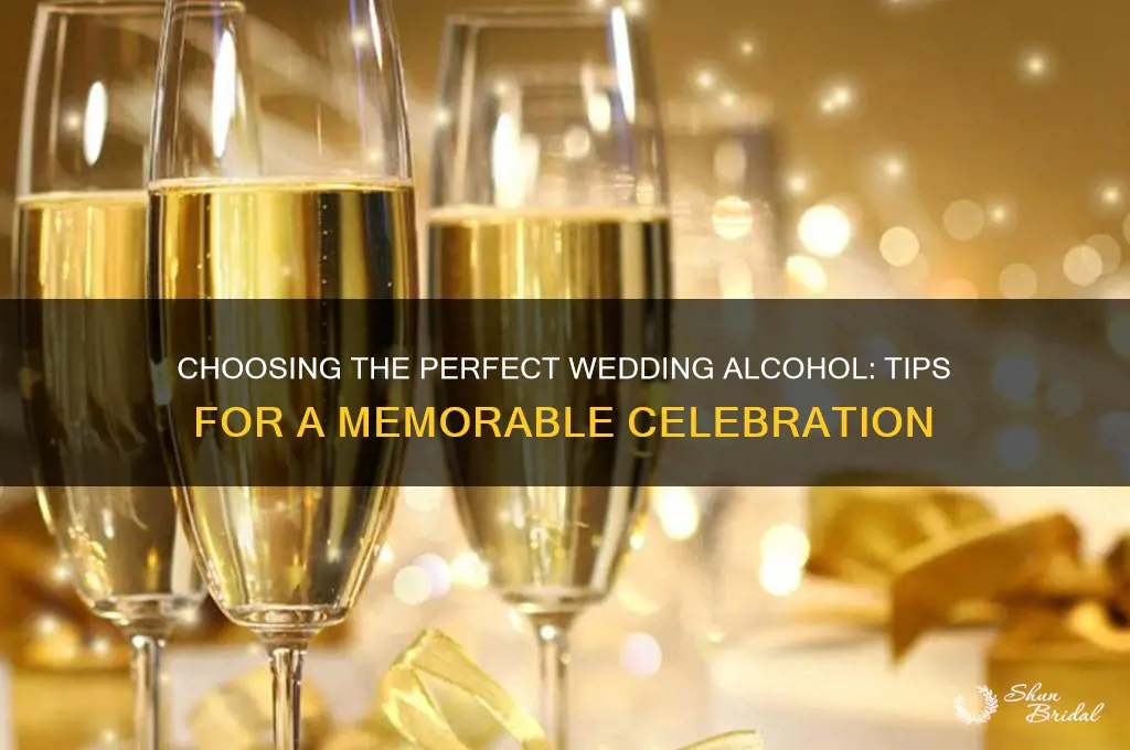 how to determine achohol for wedding
