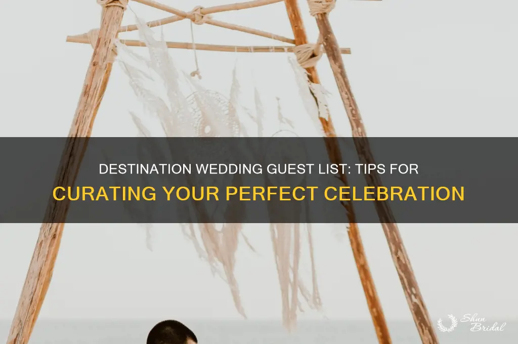how to determine guest list for destination wedding