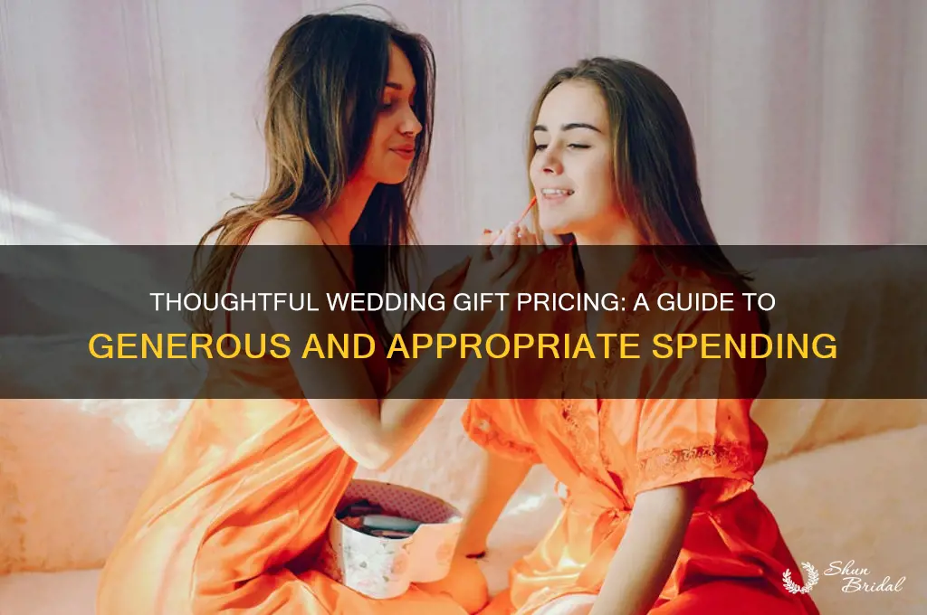 how to determine price of gift for wedding