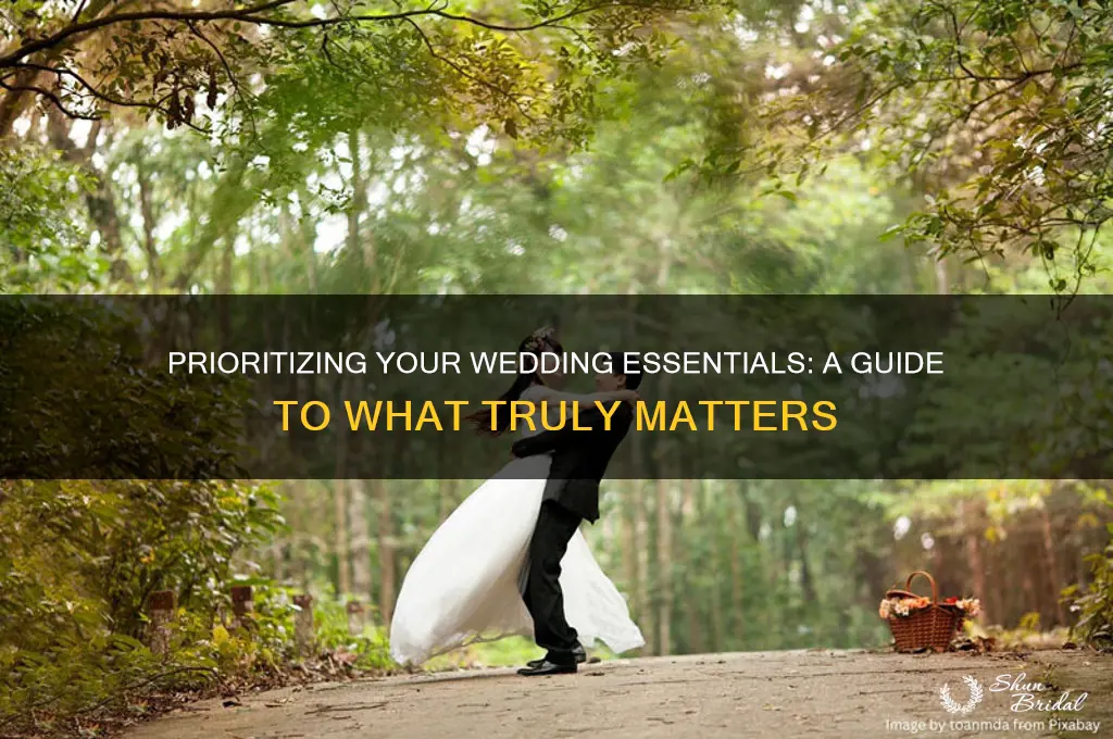 how to determine what is imporant in wedding