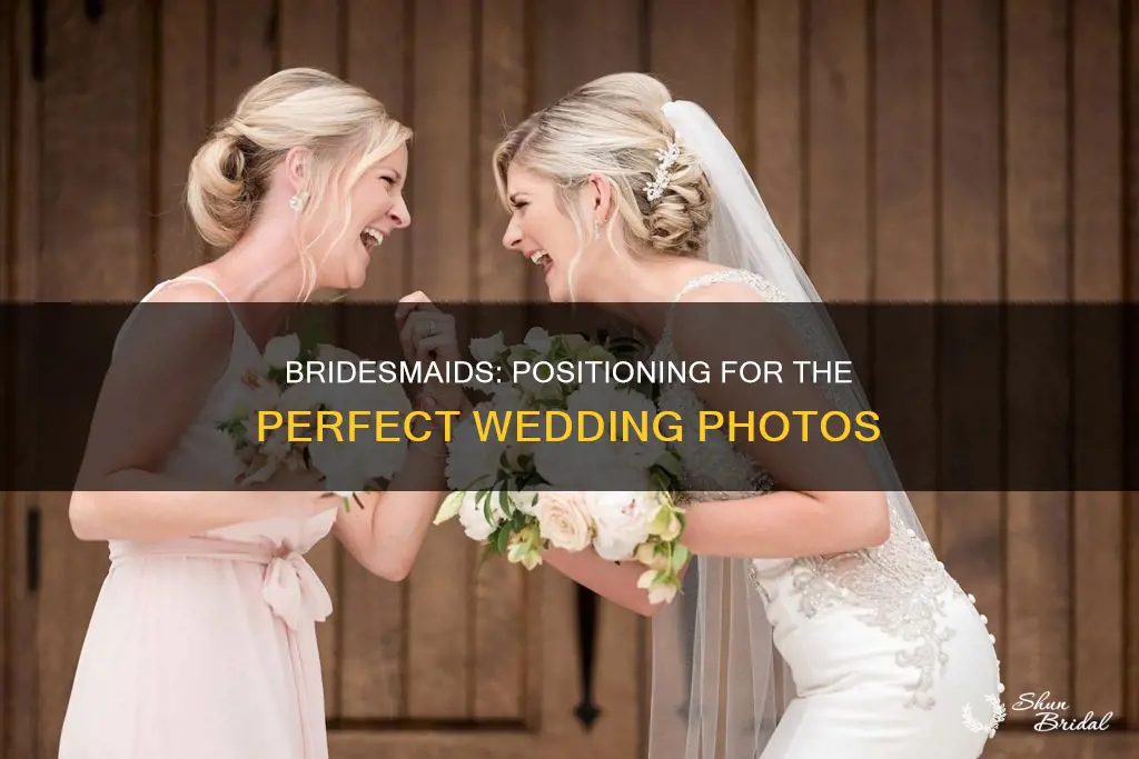 how to determine where bridesmaids stand