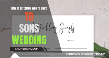 Choosing Guests for Your Son's Wedding