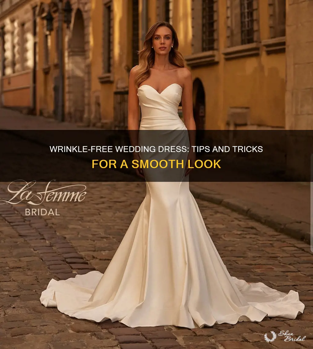 how to dewrinkle a wedding dress