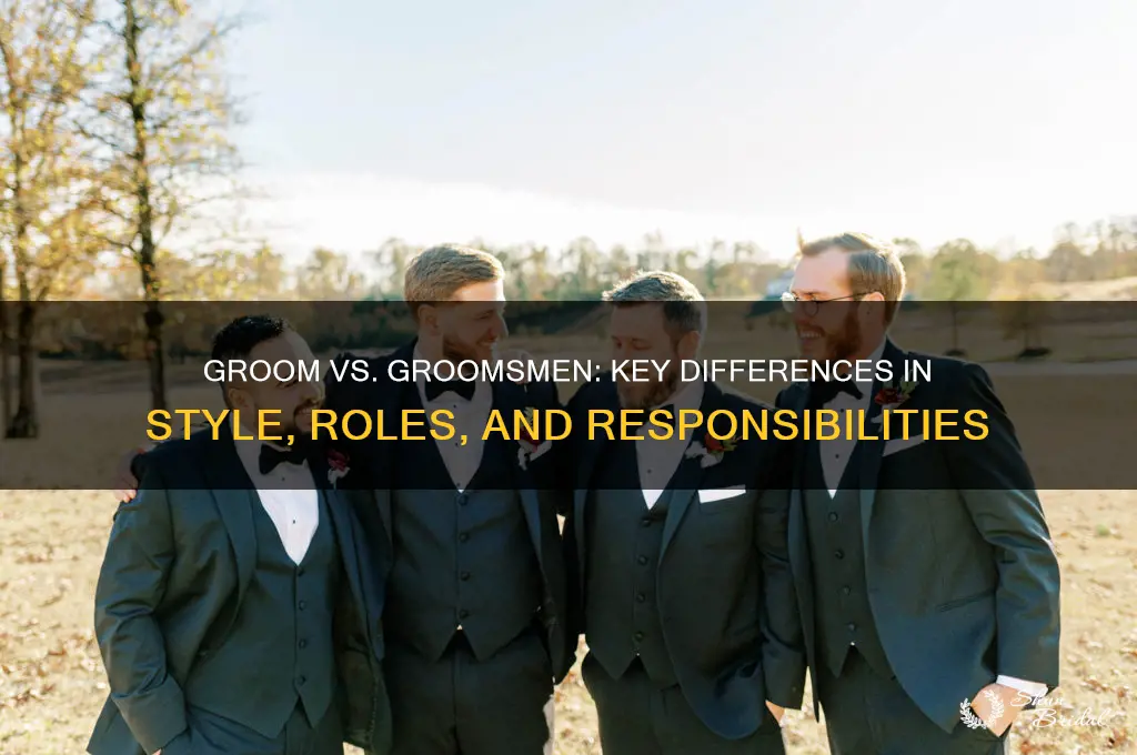 how to differeniate groom and groomsmen