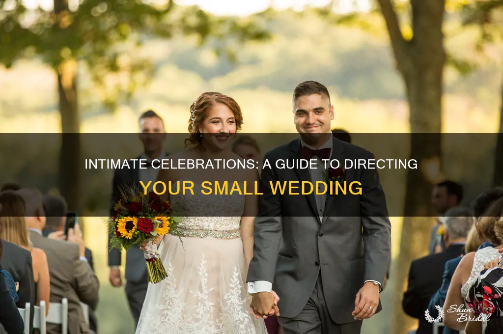 how to direct a small wedding