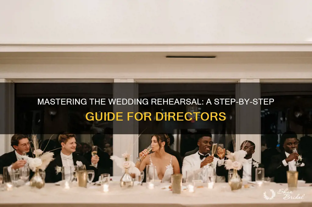 how to direct a wedding rehearsal