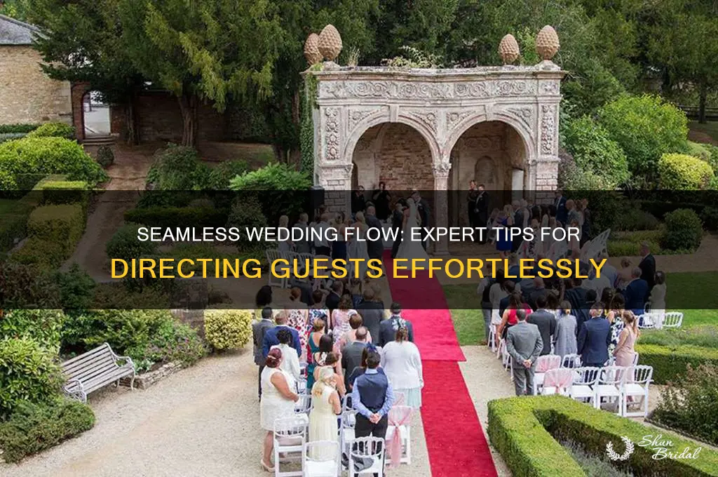 how to direct guests during a wedding