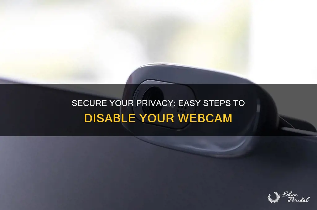 how to disable wed cam