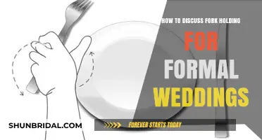 Mastering Formal Wedding Etiquette: The Art of Proper Fork Holding