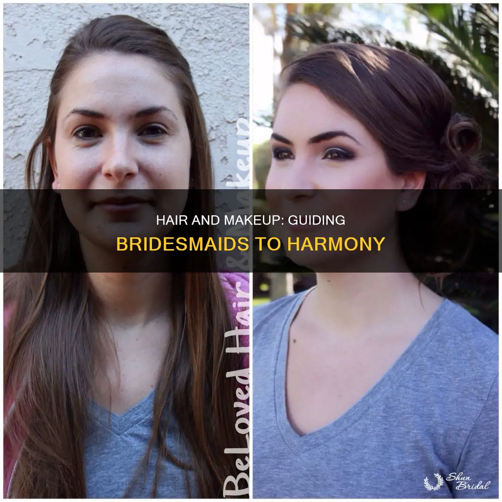 how to discuss hair and makeup with bridesmaids