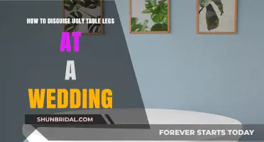 Elegant Solutions to Hide Unattractive Table Legs at Your Wedding