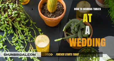 Graceful Wedding Table Dismissal: Tips for Smooth Reception Flow