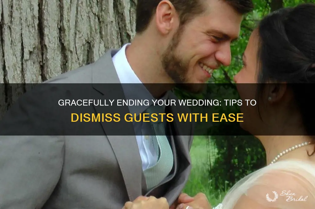 how to dismiss wedding guests