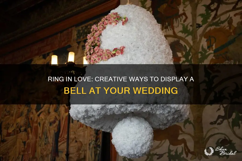 how to display a bell at a wedding