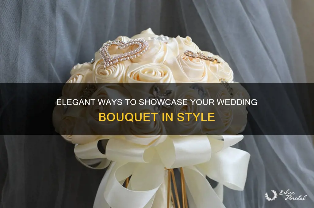 how to display a wedding bouquet
