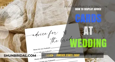 Creative Ways to Display Wedding Advice Cards for Guests