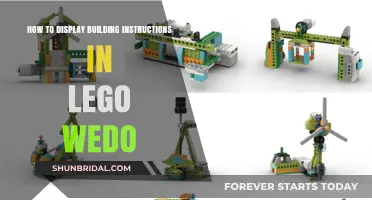 Mastering LEGO WeDo: Displaying Building Instructions Effectively