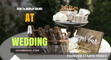 Elegant Cigar Display Ideas for Your Wedding Celebration