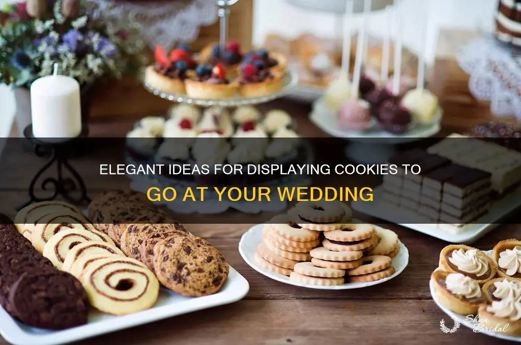 how to display cookies to go at a wedding