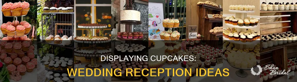 how to display cupcakes at wedding reception